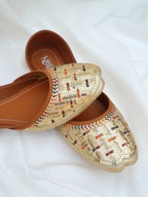 Skin and Gold Khussa